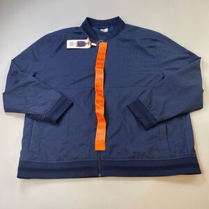 Men's Greg Norman Bomber Jacket XXL Blue New